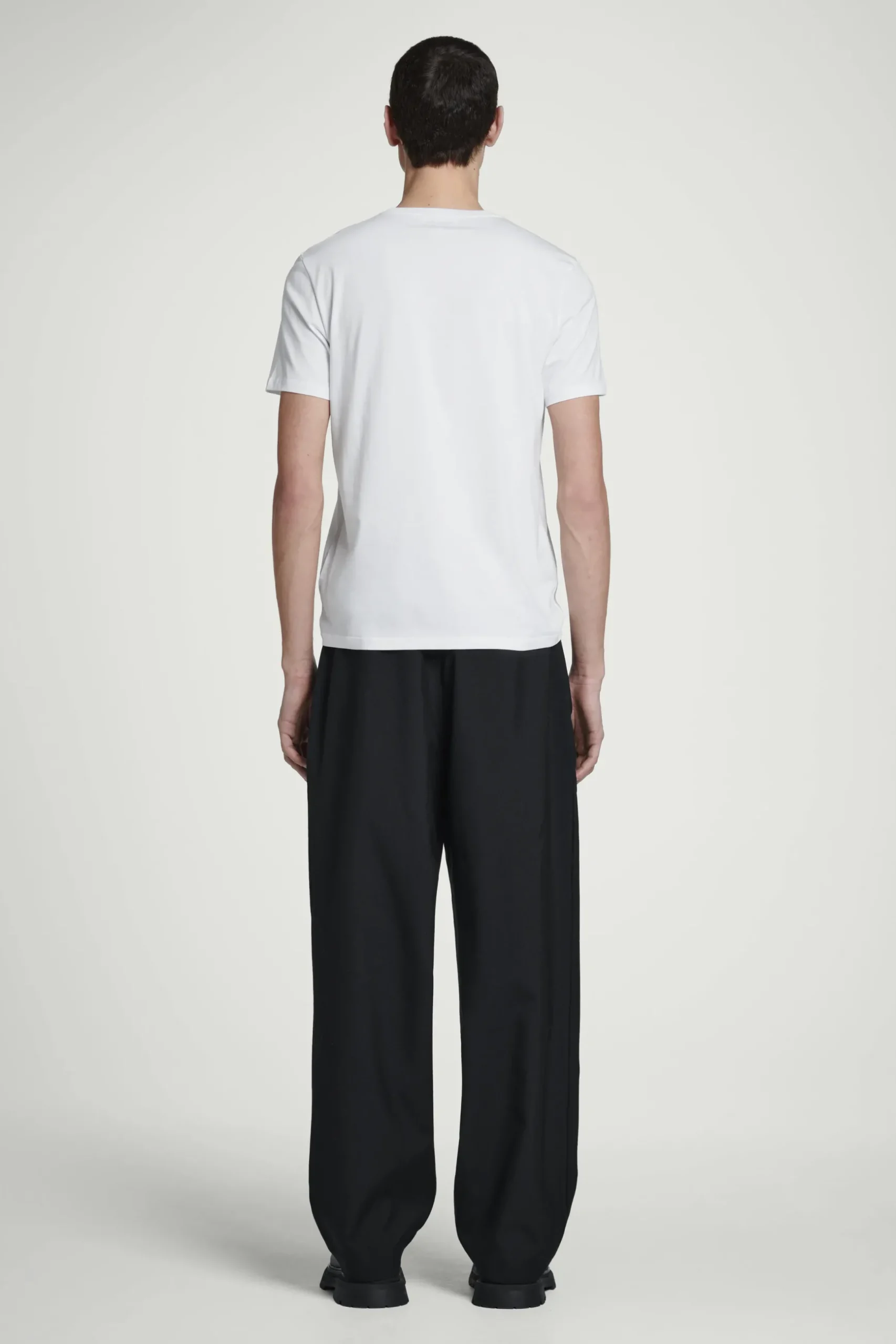 Online COS BAWEŁNIANY T-SHIRT – REGULAR FIT Biały