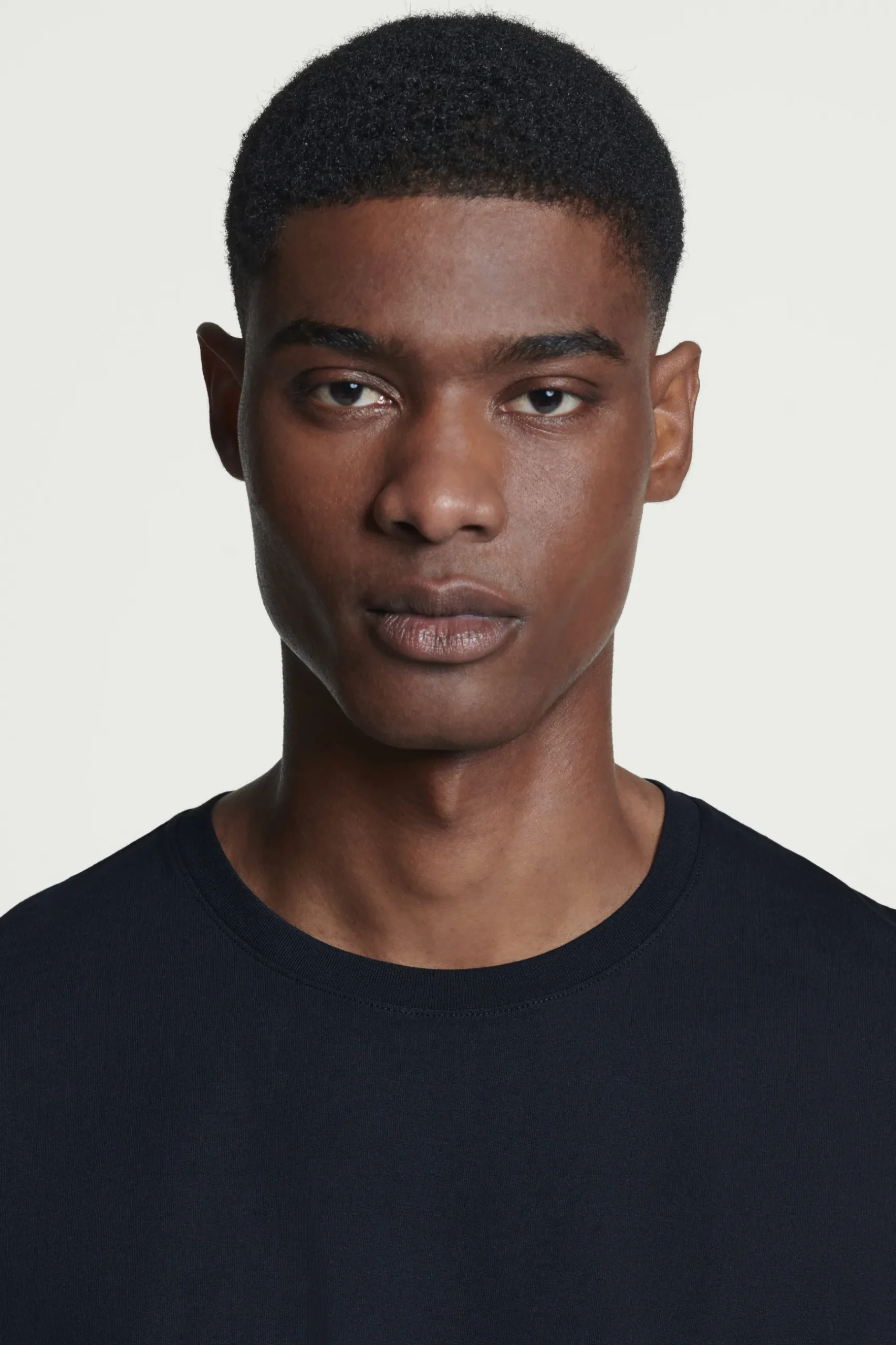 Clearance COS BAWEŁNIANY T-SHIRT – REGULAR FIT Granatowy