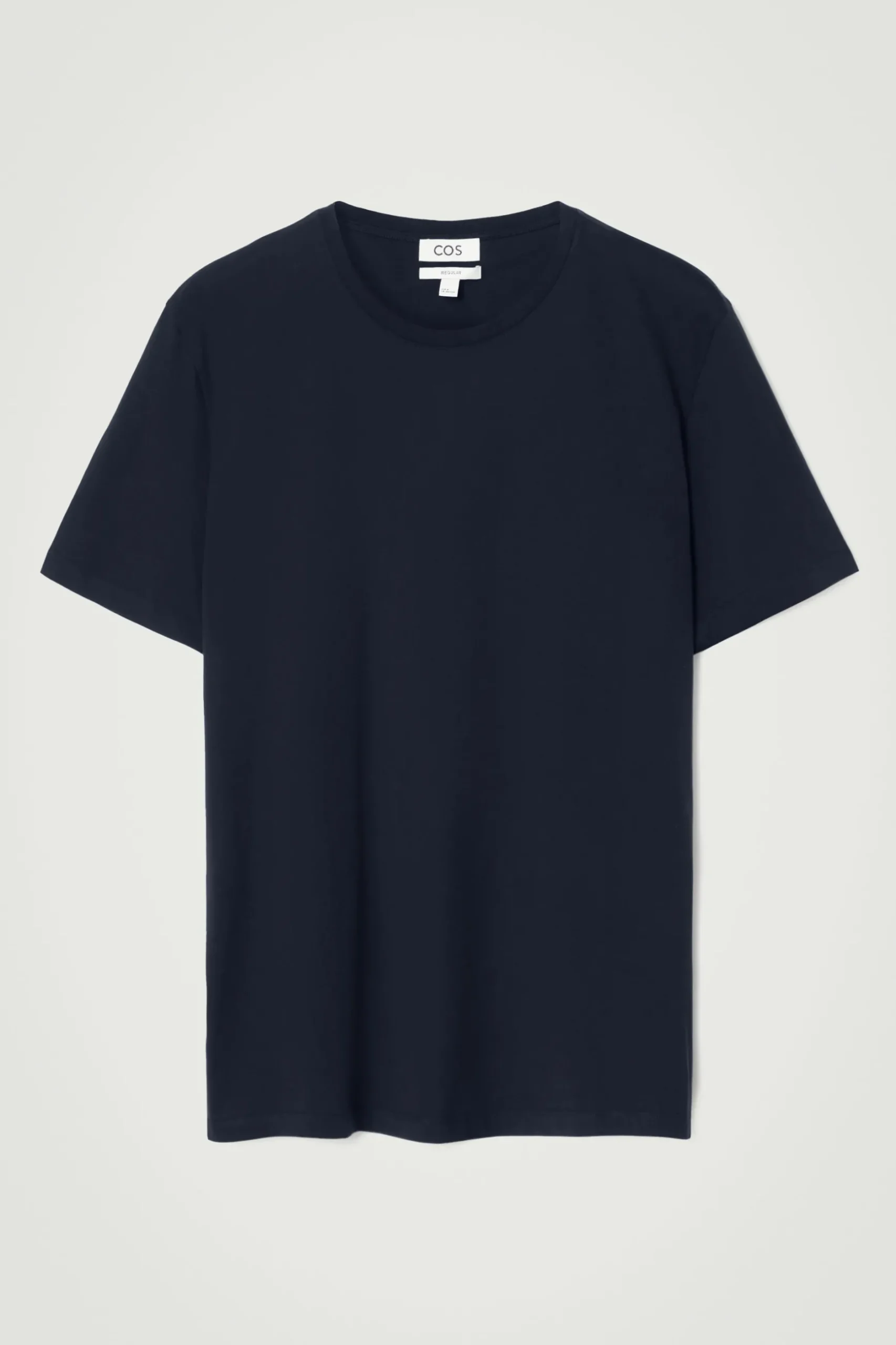 Clearance COS BAWEŁNIANY T-SHIRT – REGULAR FIT Granatowy