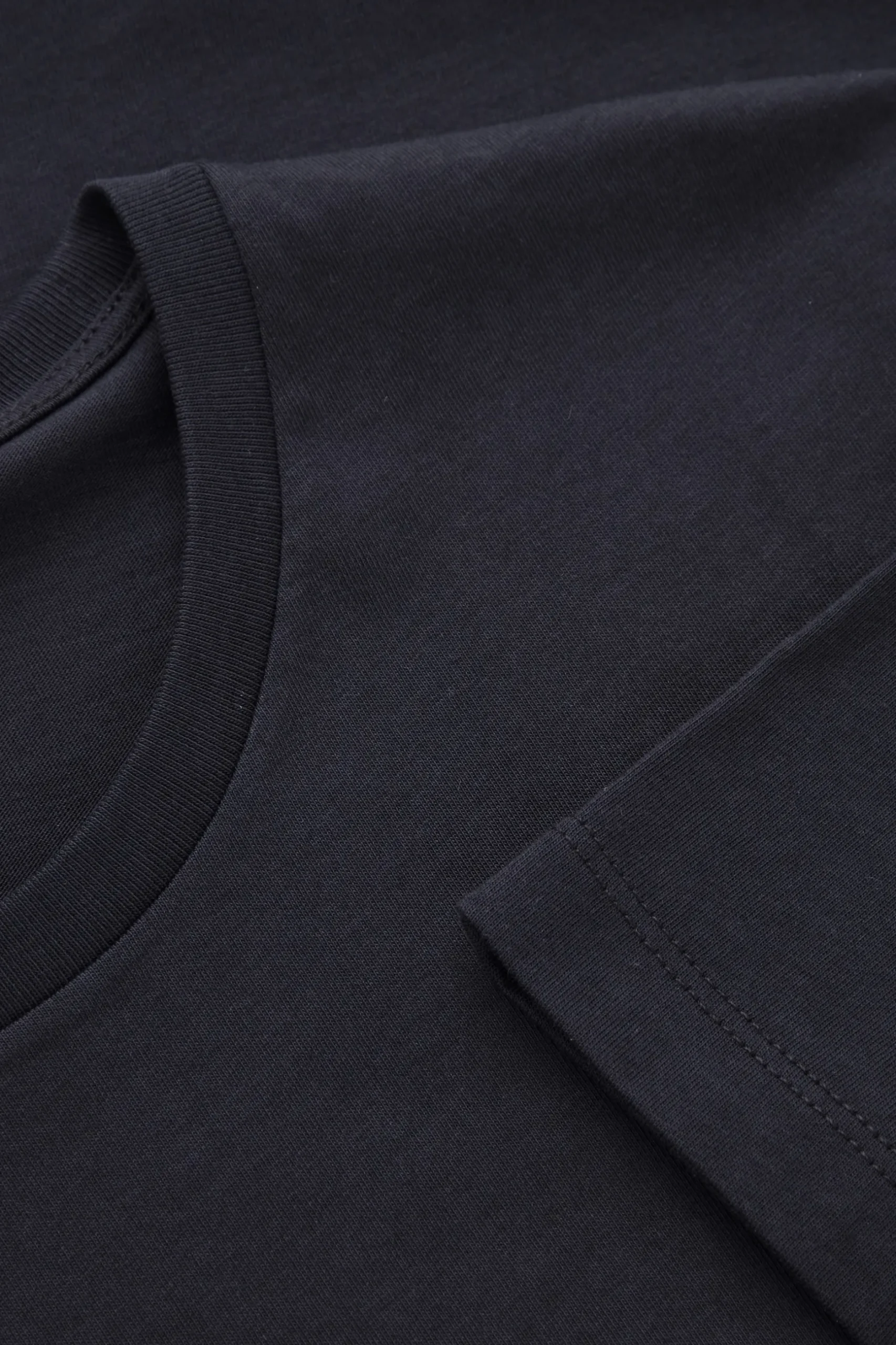 Clearance COS BAWEŁNIANY T-SHIRT – REGULAR FIT Granatowy