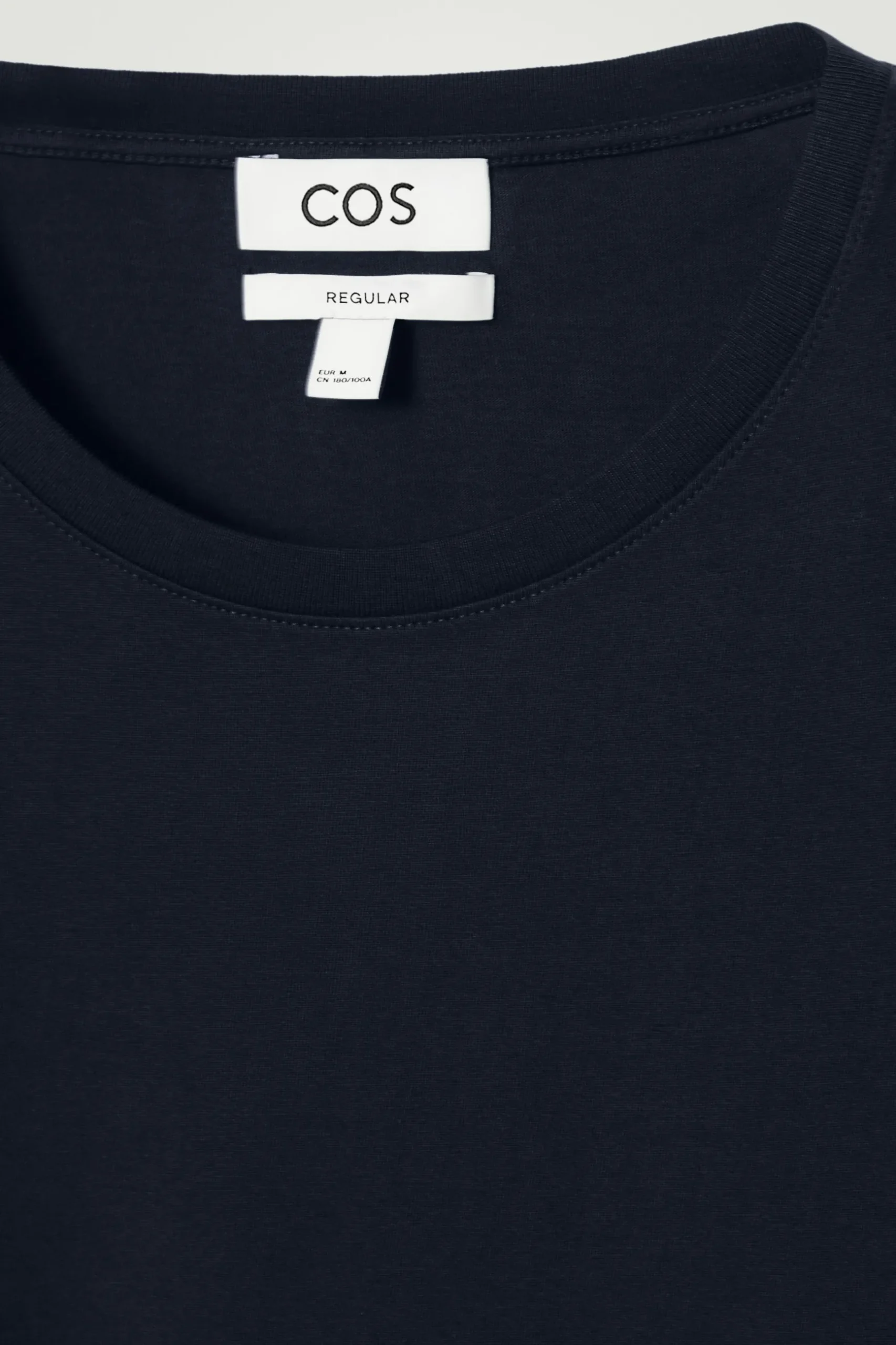 Clearance COS BAWEŁNIANY T-SHIRT – REGULAR FIT Granatowy