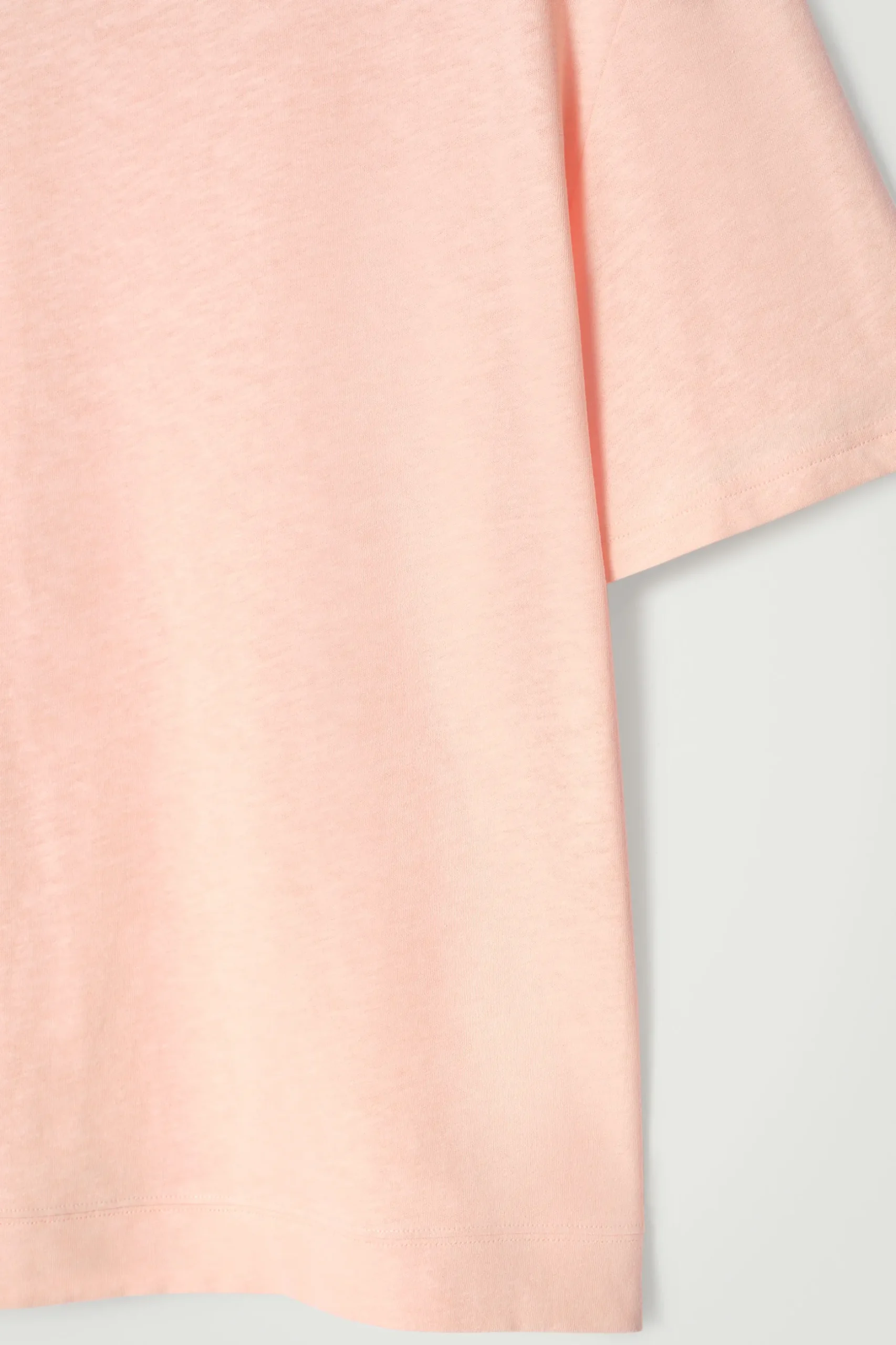Best COS BAWEŁNIANY T-SHIRT – RELAXED FIT Morelowy