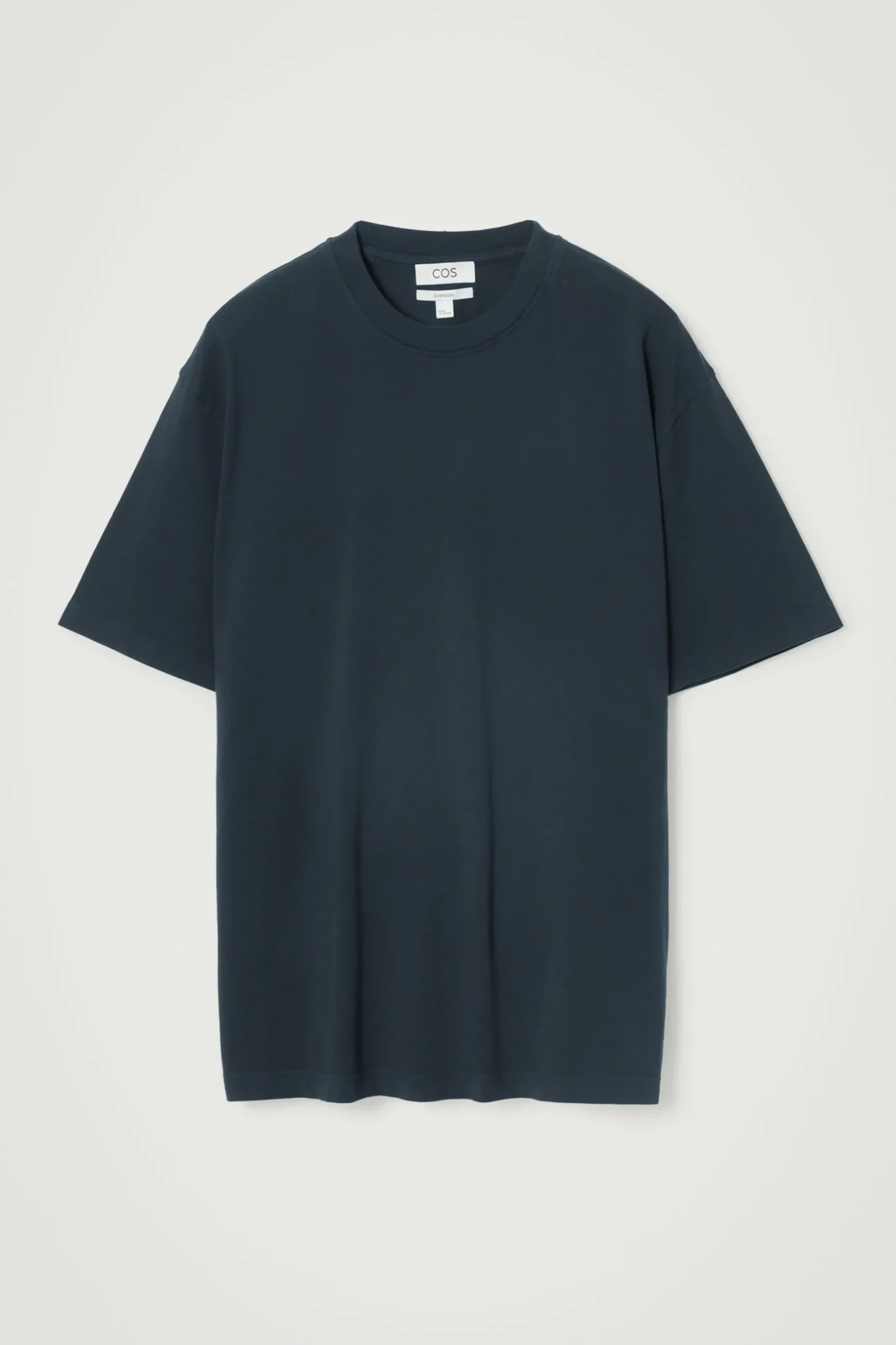 Best COS BAWEŁNIANY T-SHIRT OVERSIZE Granatowy