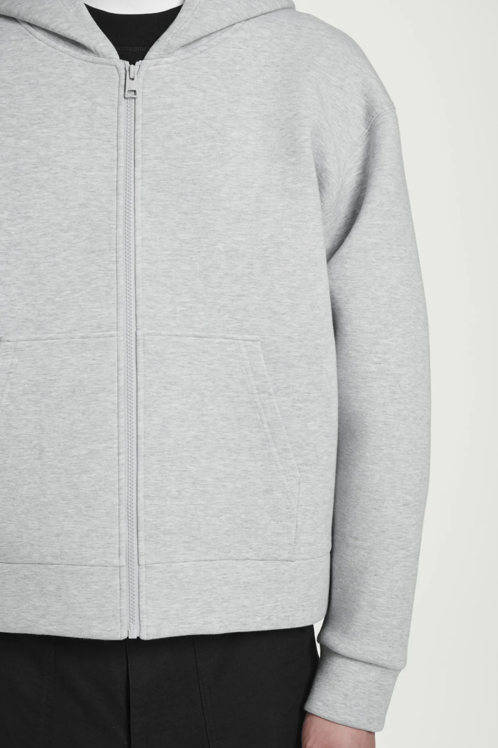 Discount COS BLUZA Z PIANKI NEOPRENOWEJ – OVERSIZED FIT Szary