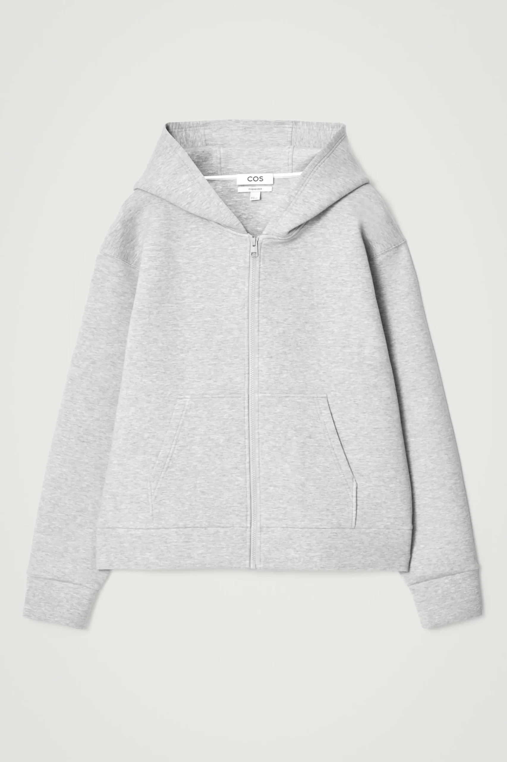 Discount COS BLUZA Z PIANKI NEOPRENOWEJ – OVERSIZED FIT Szary