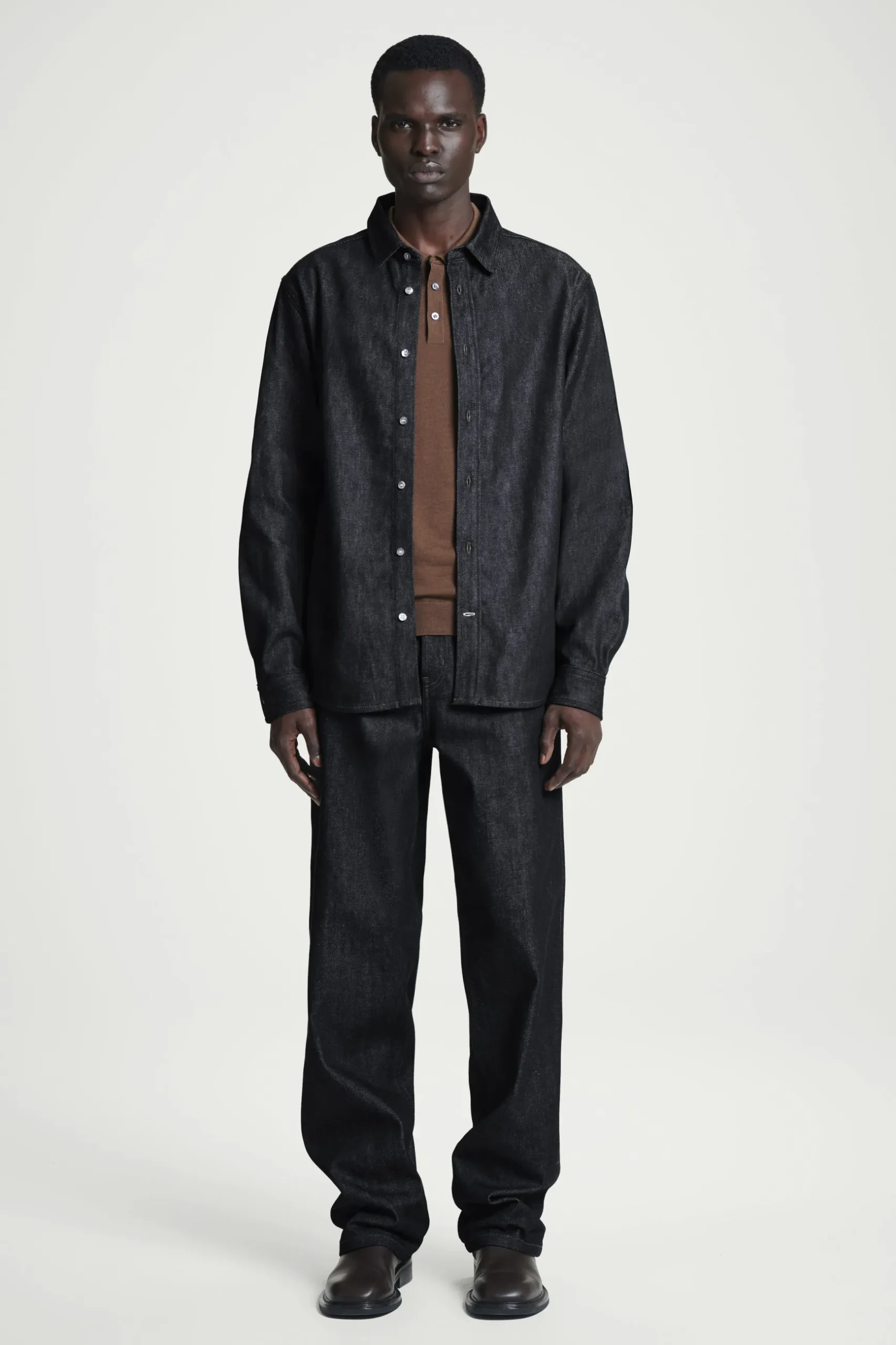 Clearance COS DŻINSOWA KOSZULA – RELAXED FIT Surowyindygo
