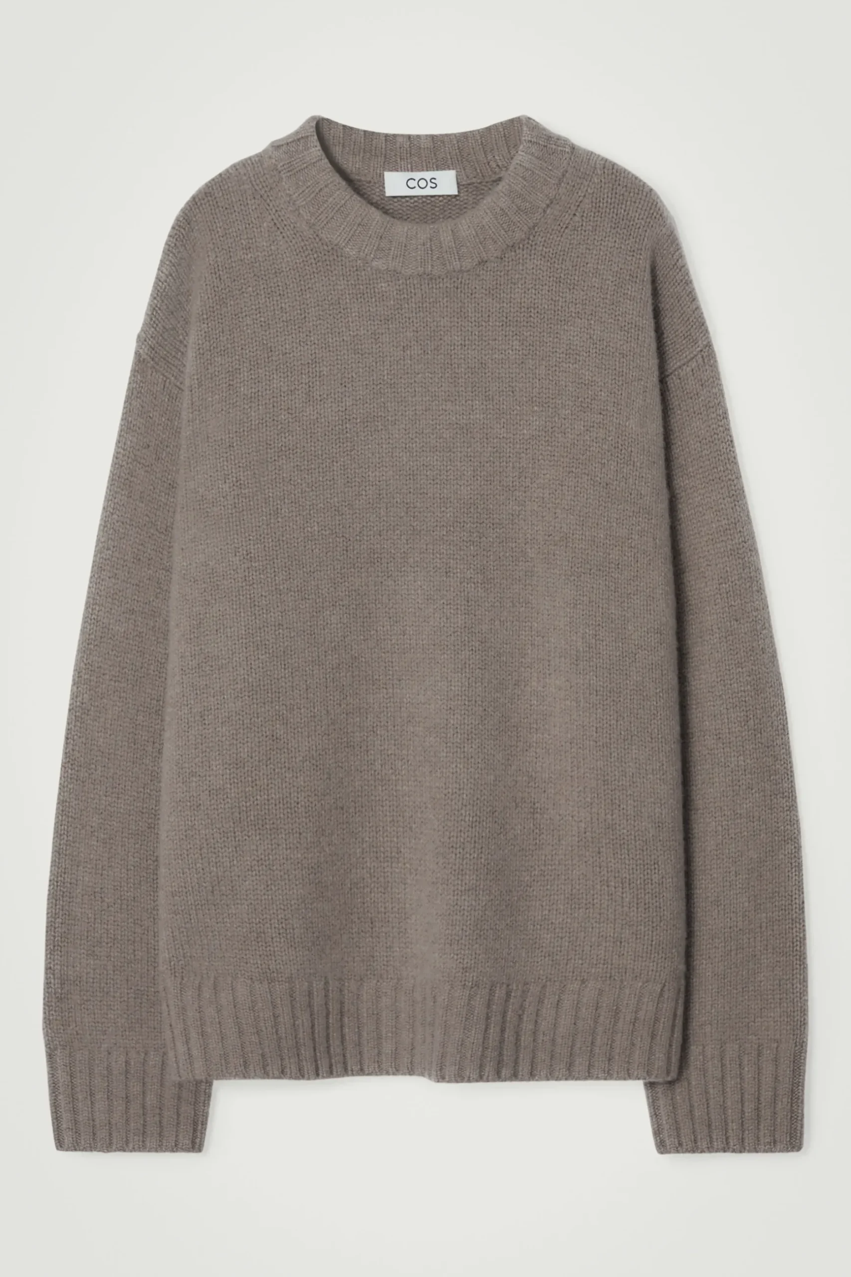 Sale COS GRUBY SWETER Z CZYSTEGO KASZMIRU Beżowy