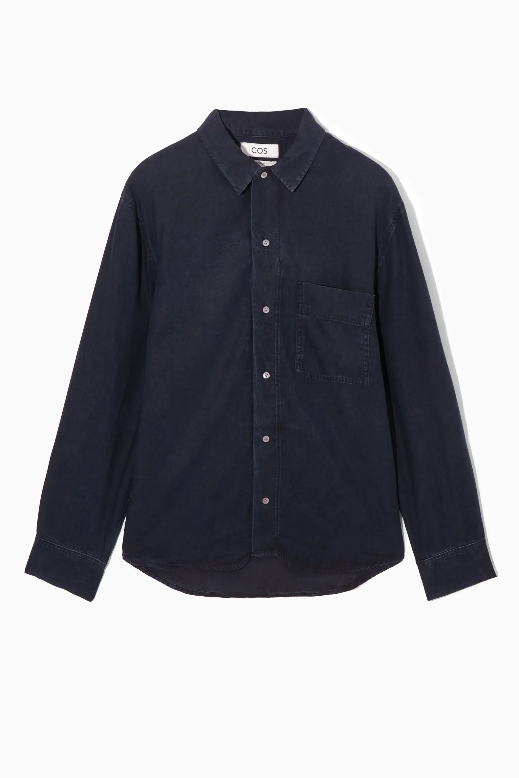 Sale COS KOSZULA Z LEKKIEGO DENIMU – RELAXED FIT Granatowy
