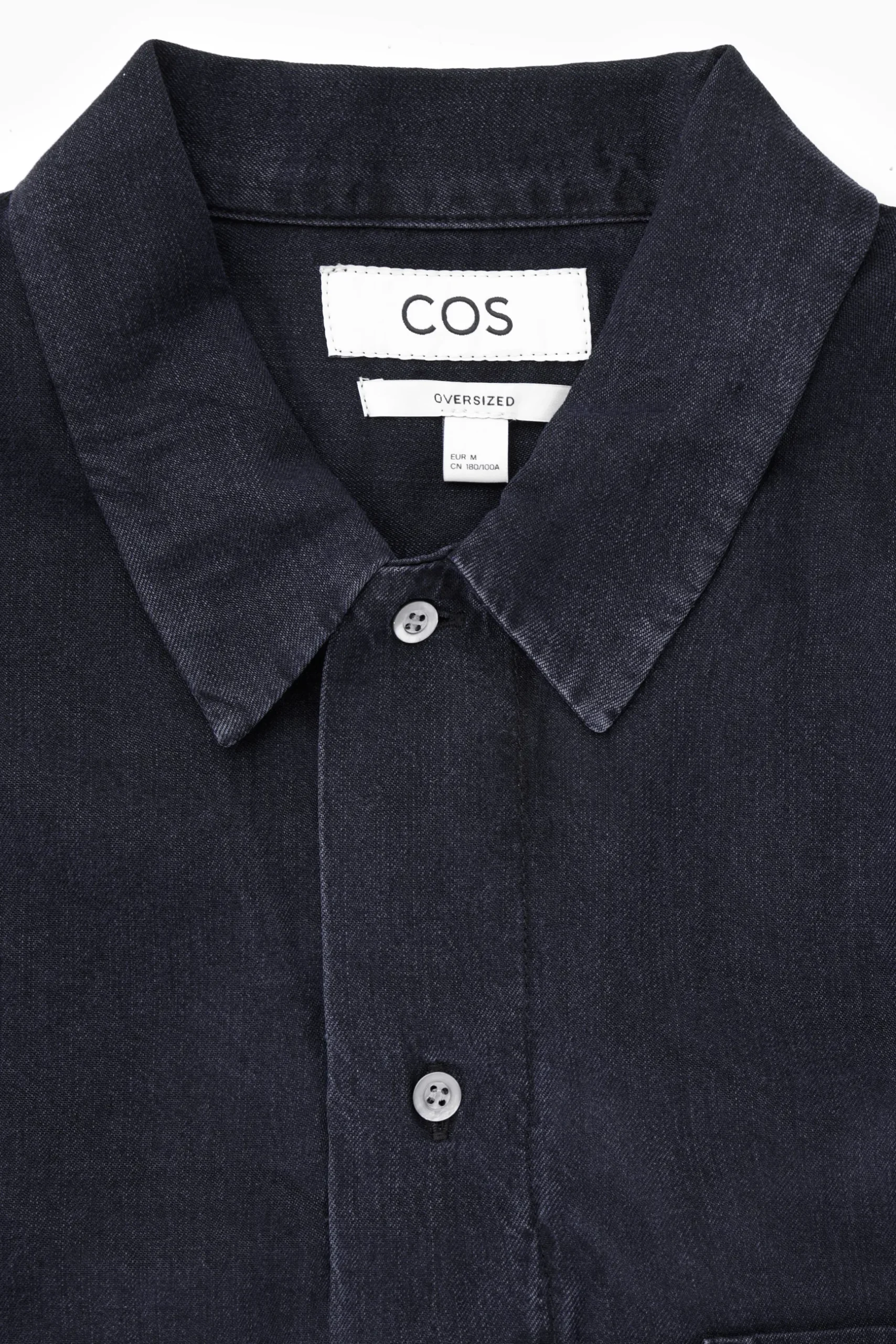 Sale COS KOSZULA Z LEKKIEGO DENIMU – RELAXED FIT Granatowy