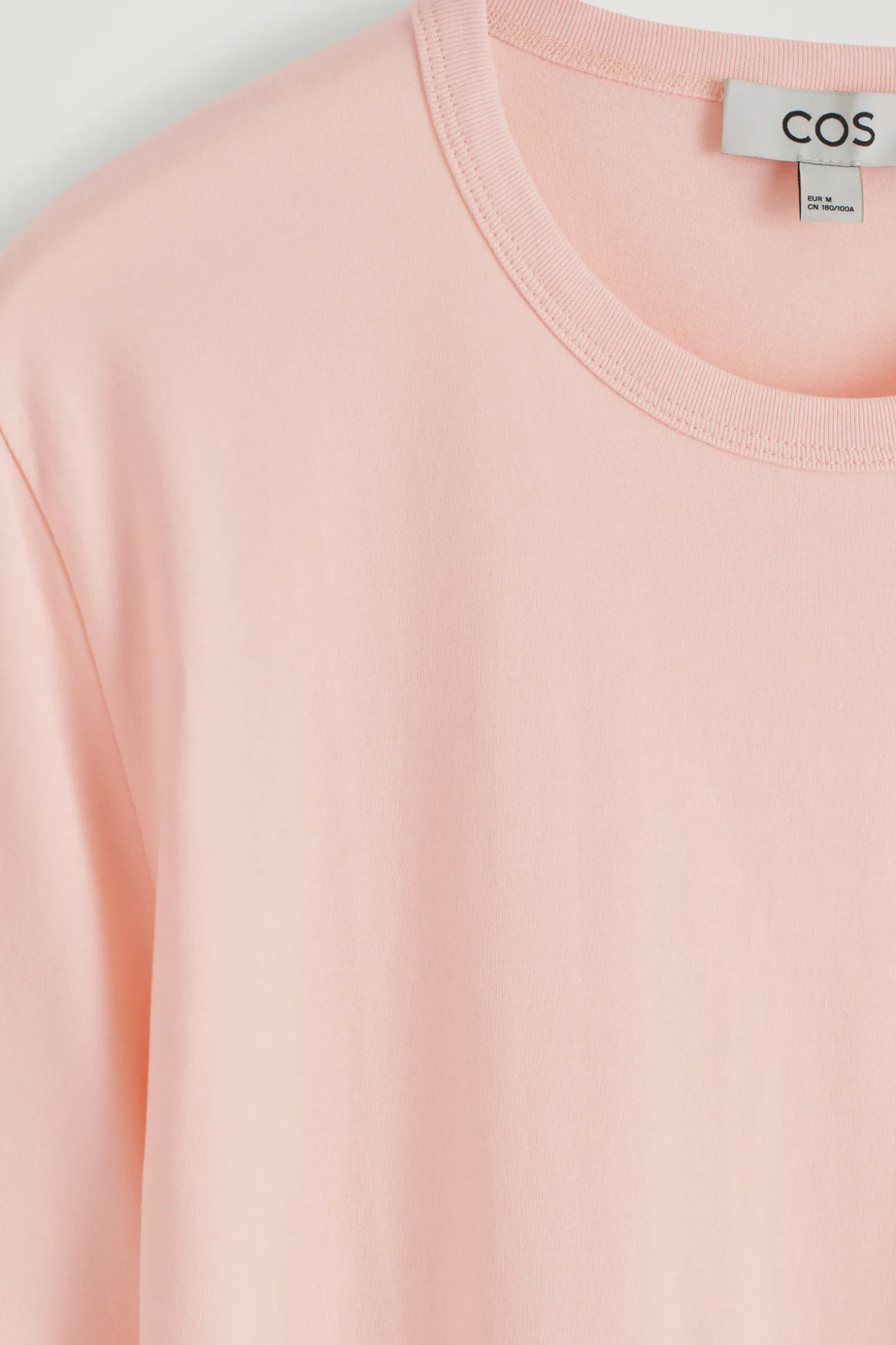 Fashion COS LEKKI T-SHIRT ZE SZCZOTKOWANEJ BAWEŁNY Morelowy