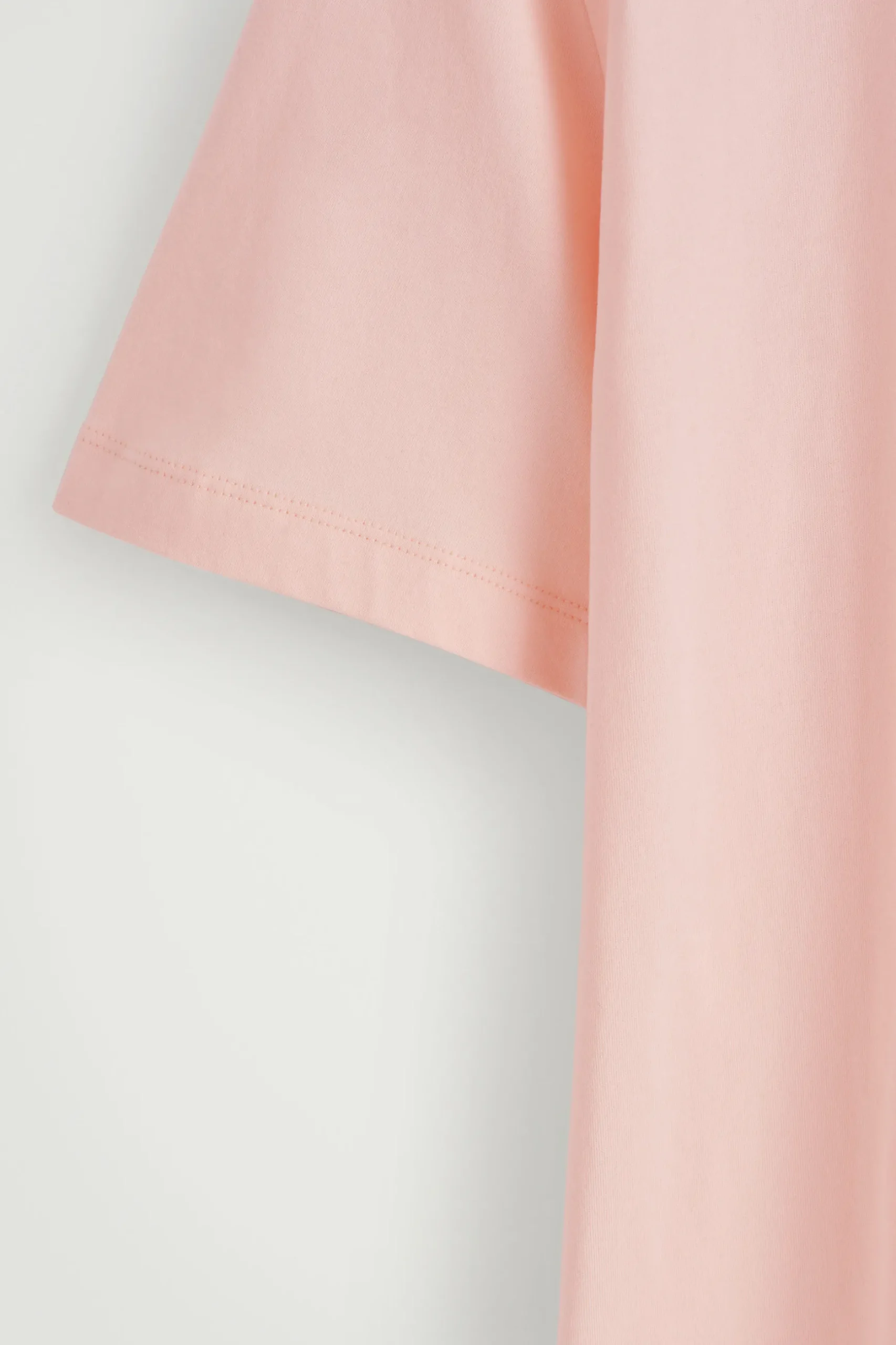 Fashion COS LEKKI T-SHIRT ZE SZCZOTKOWANEJ BAWEŁNY Morelowy