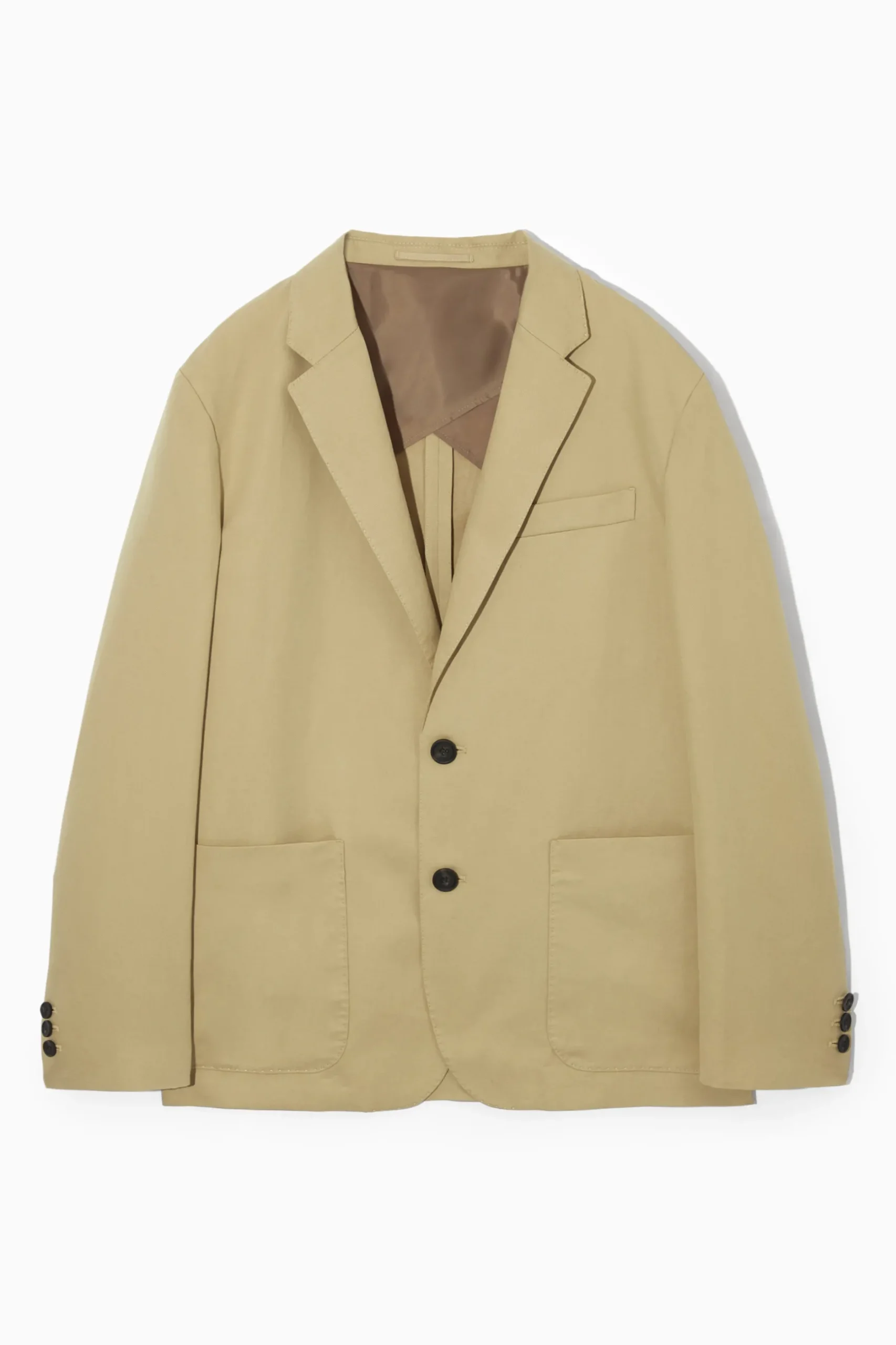 Fashion COS LINEN AND COTTONBLEND BLAZER Beżowy