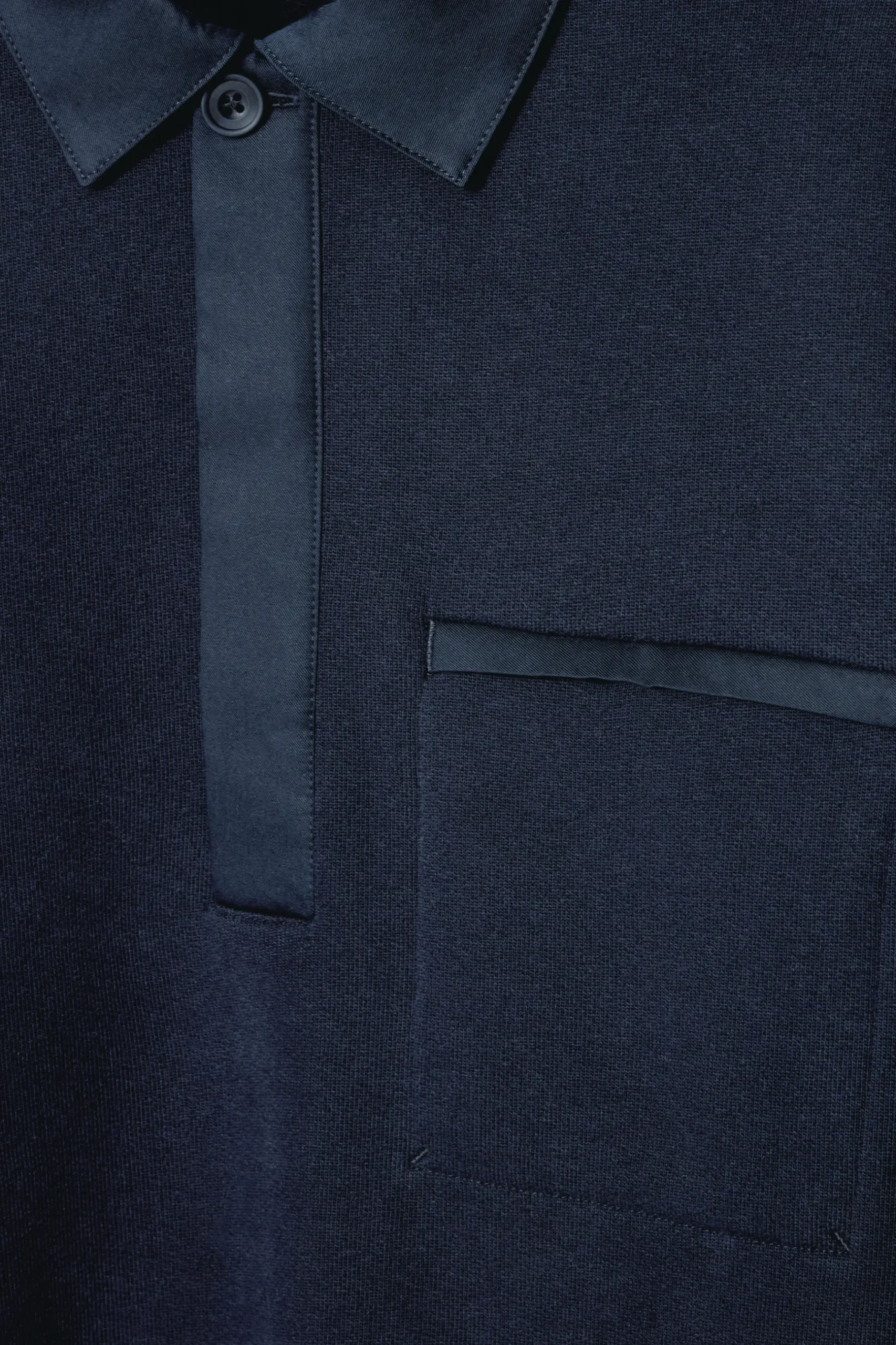 New COS LUŹNA BLUZA TYPU POLO Granatowy