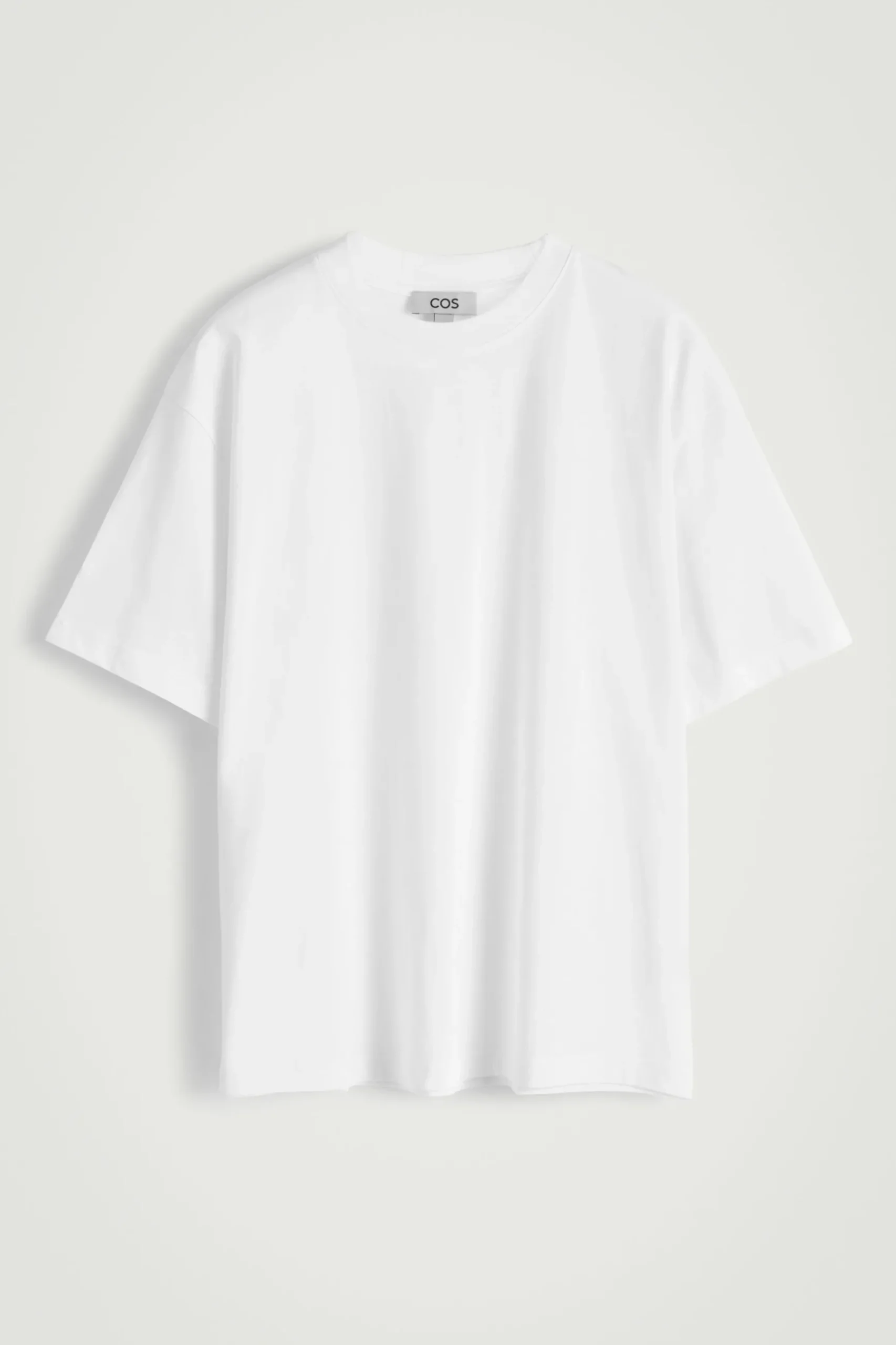 Outlet COS LUŹNY T-SHIRT Z BAWEŁNY Biały