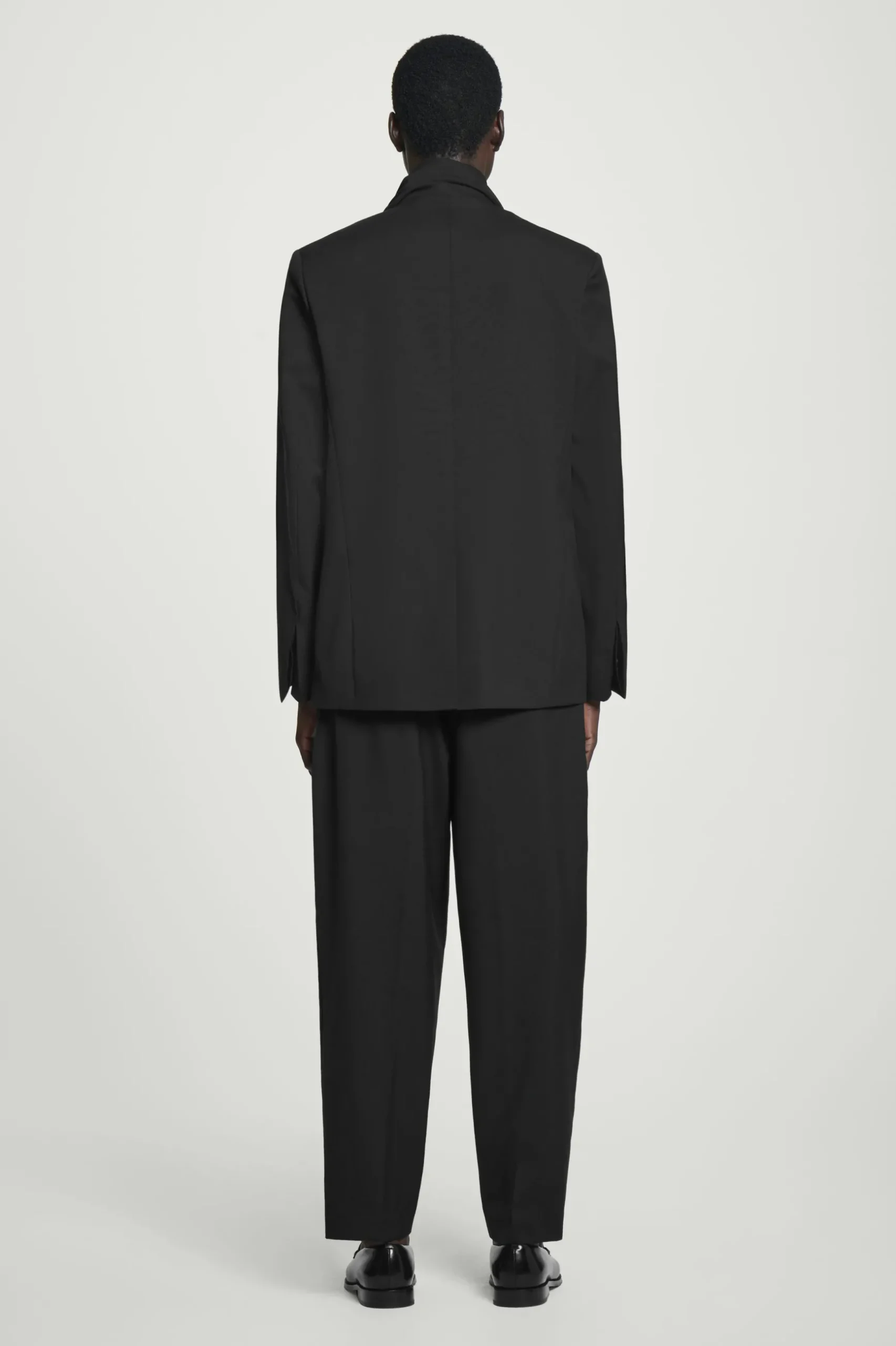Online COS MARYNARKA Z SZALOWYM KOŁNIERZEM – RELAXED FIT Czarny