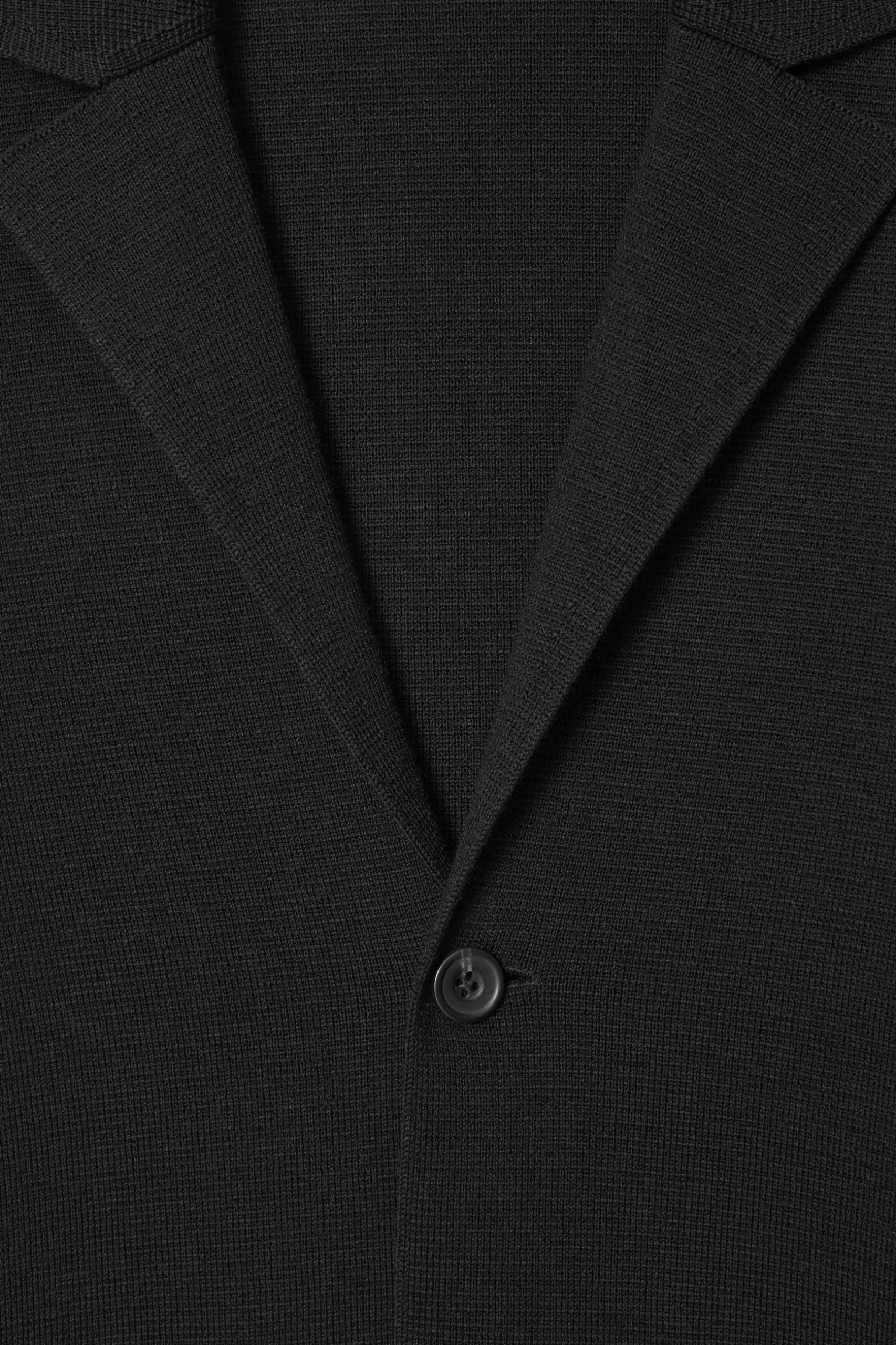 Fashion COS MARYNARKA Z WEŁNY MERYNOSOWEJ – REGULAR FIT Czarny