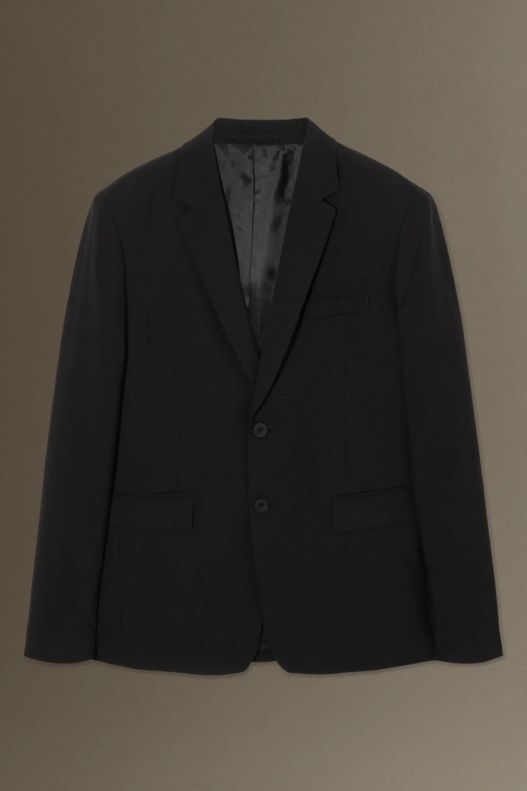 Clearance COS MARYNARKA Z WEŁNY O SPLOCIE HOPSACK SLIM FIT Black