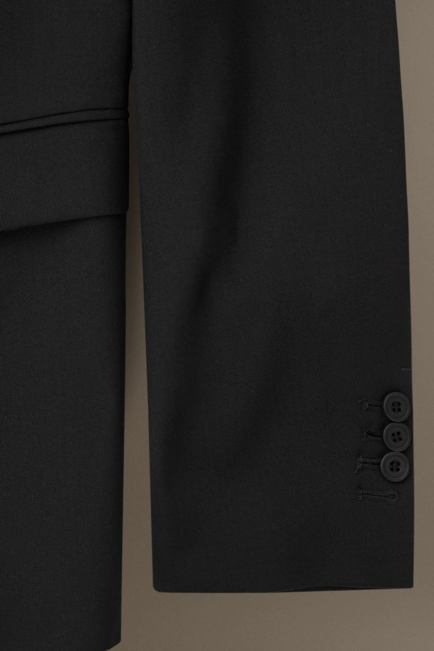 Clearance COS MARYNARKA Z WEŁNY O SPLOCIE HOPSACK SLIM FIT Black