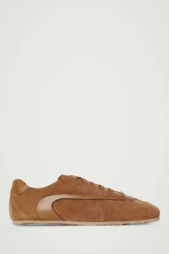 New COS MINIMALISTYCZNE BUTY SPORTOWE Z ZAMSZU Koniakowy