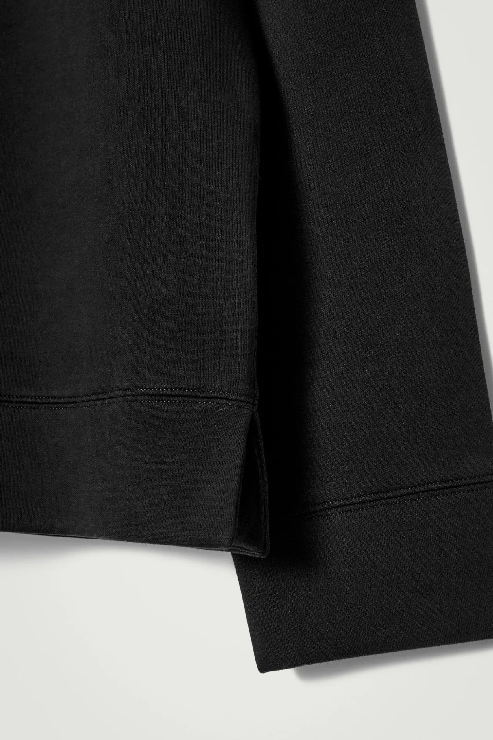Fashion COS NEOPRENOWA KOSZULKA POLO Z ZAMKIEM Czarny
