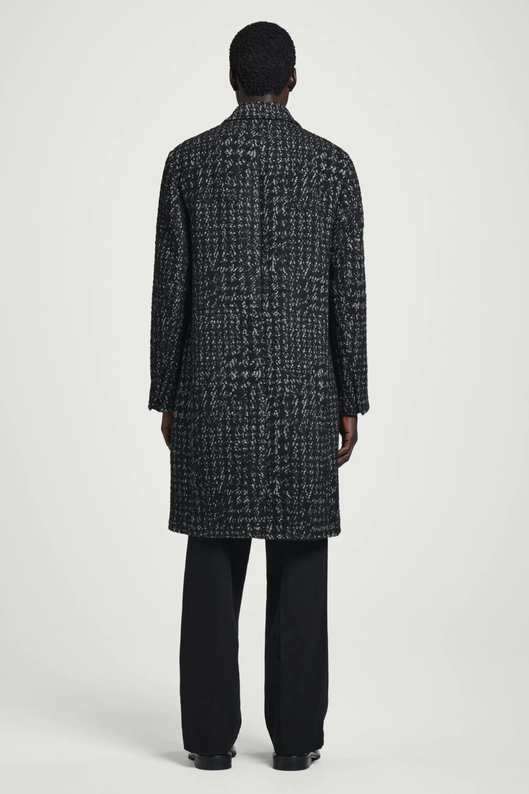 Outlet COS PŁASZCZ W PEPITKĘ Z DZIANINY BOUCLÉ