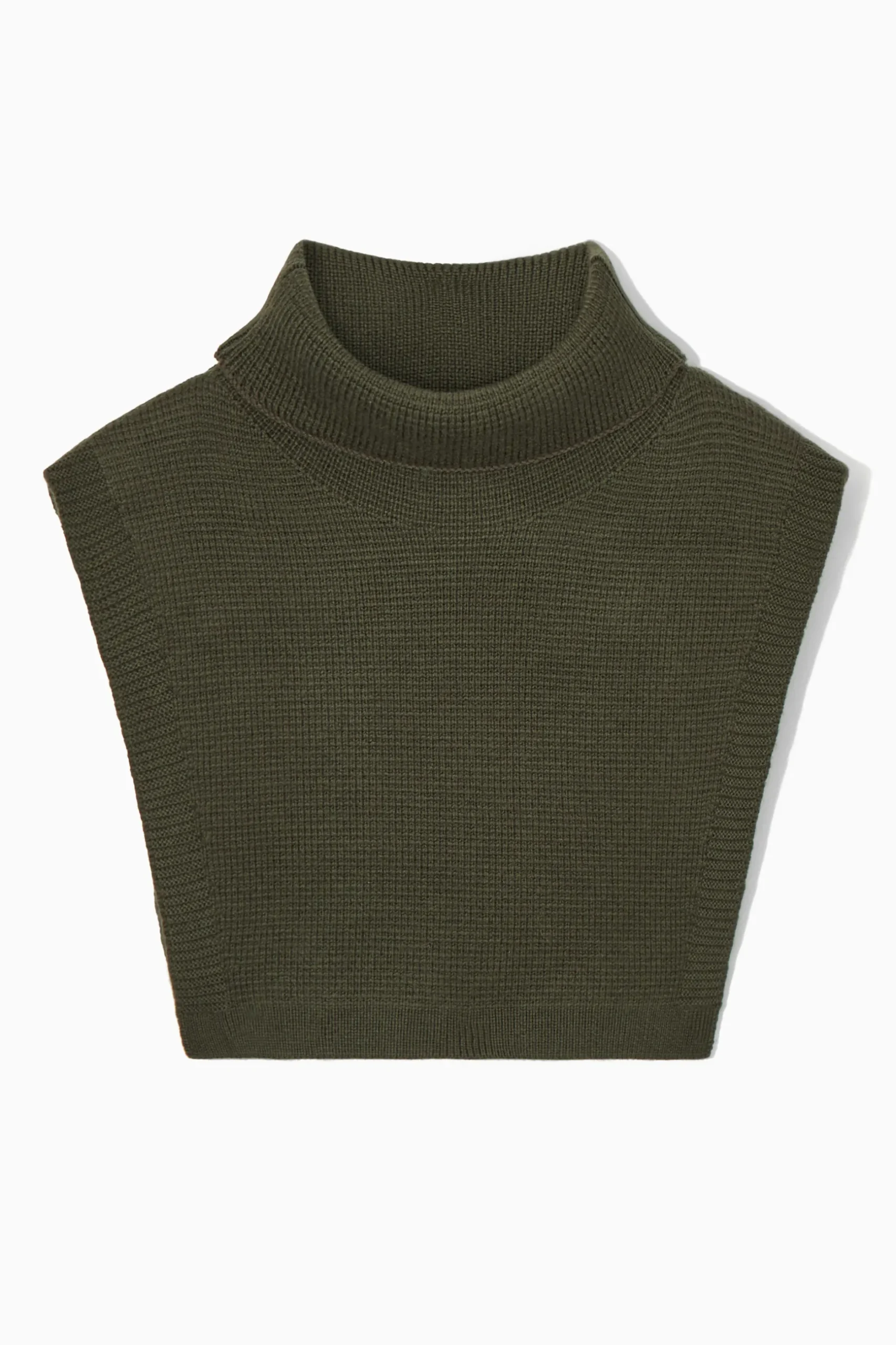 Discount COS PLASTRON Z WYWIJANYM GOLFEM Ciemnykhaki