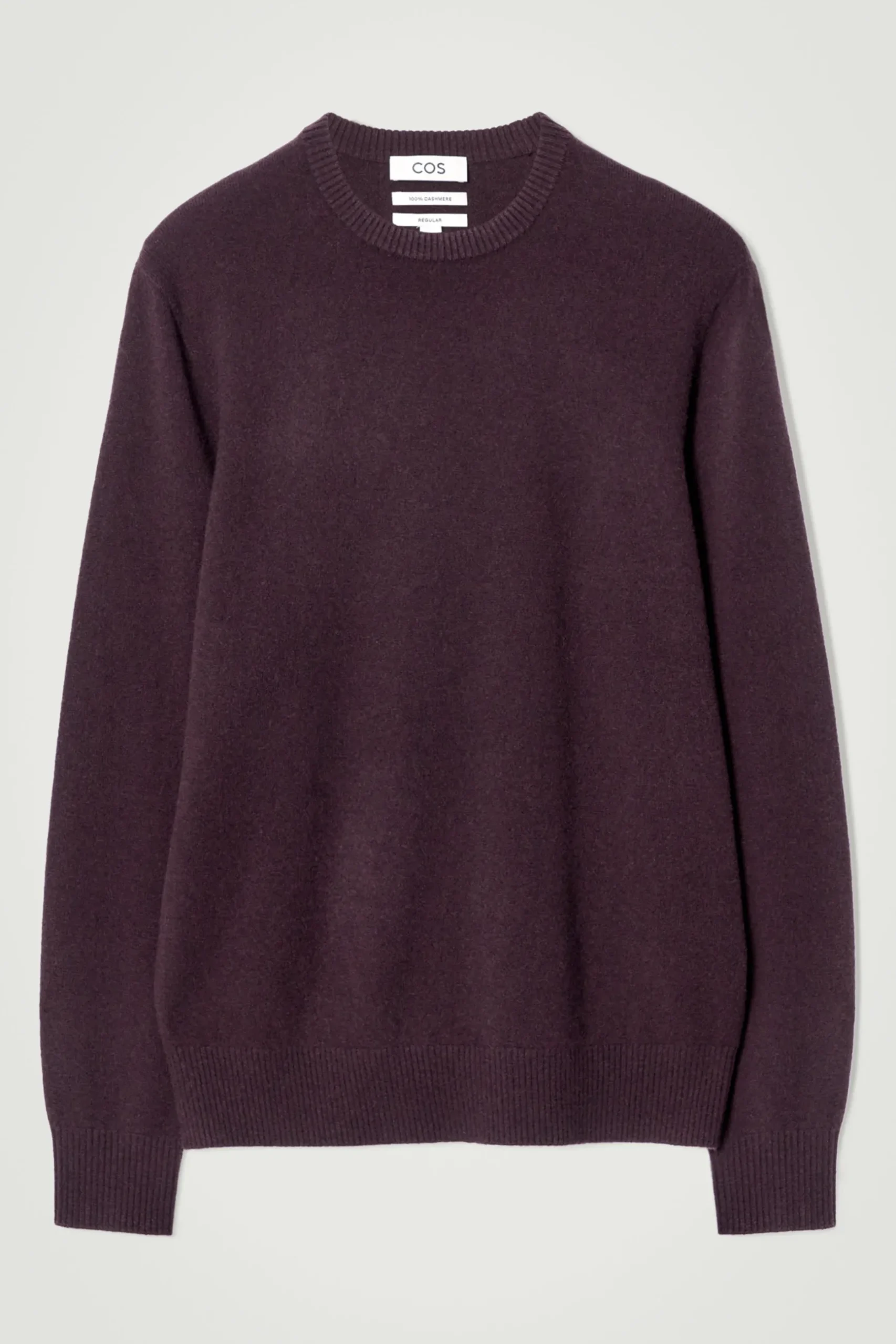 Sale COS SWETER Z CZYSTEGO KASZMIRU Burgundowy