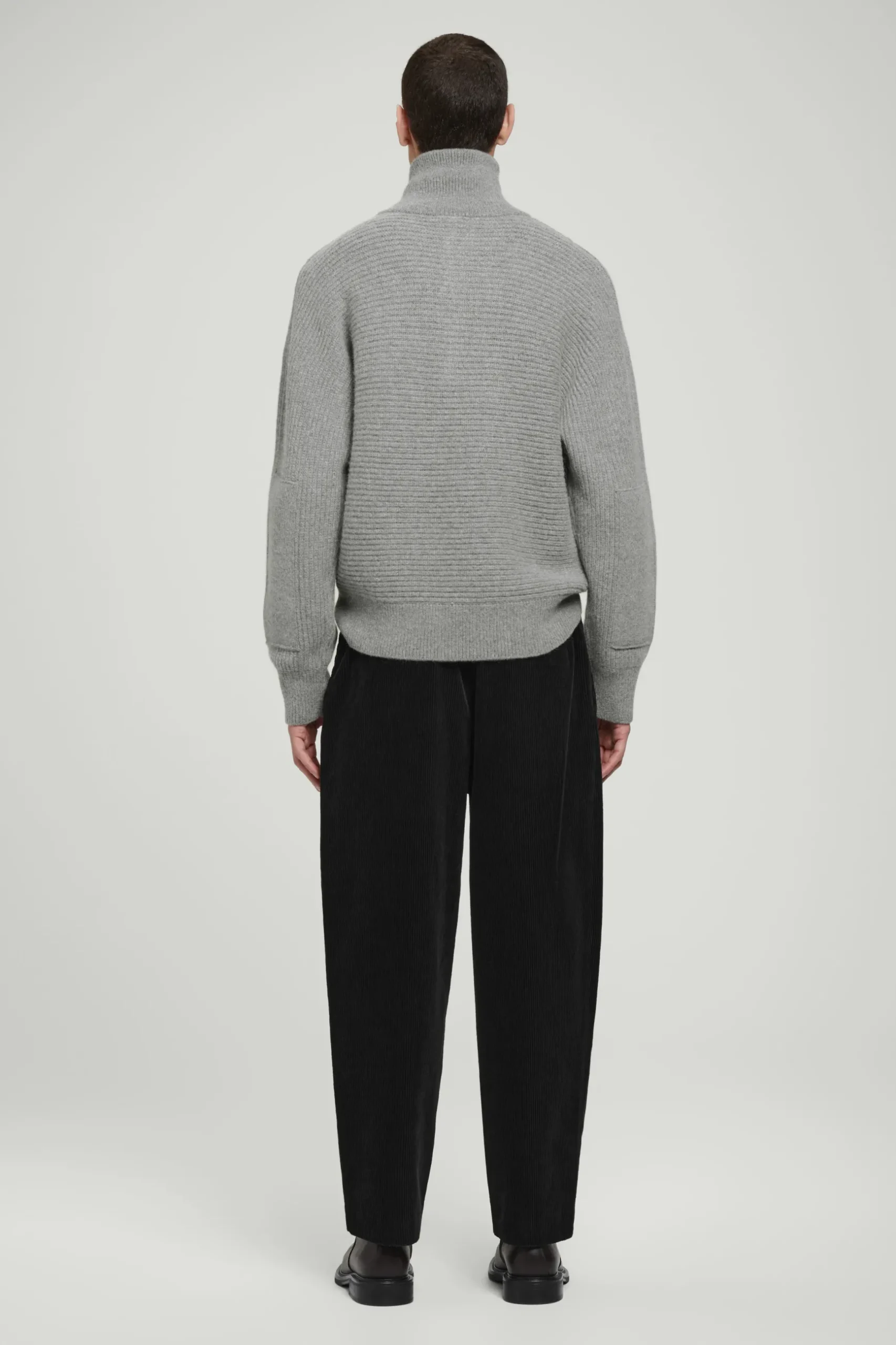 Online COS SWETER Z WEŁNĄ Z ALPAKI – OVERSIZED FIT Szary