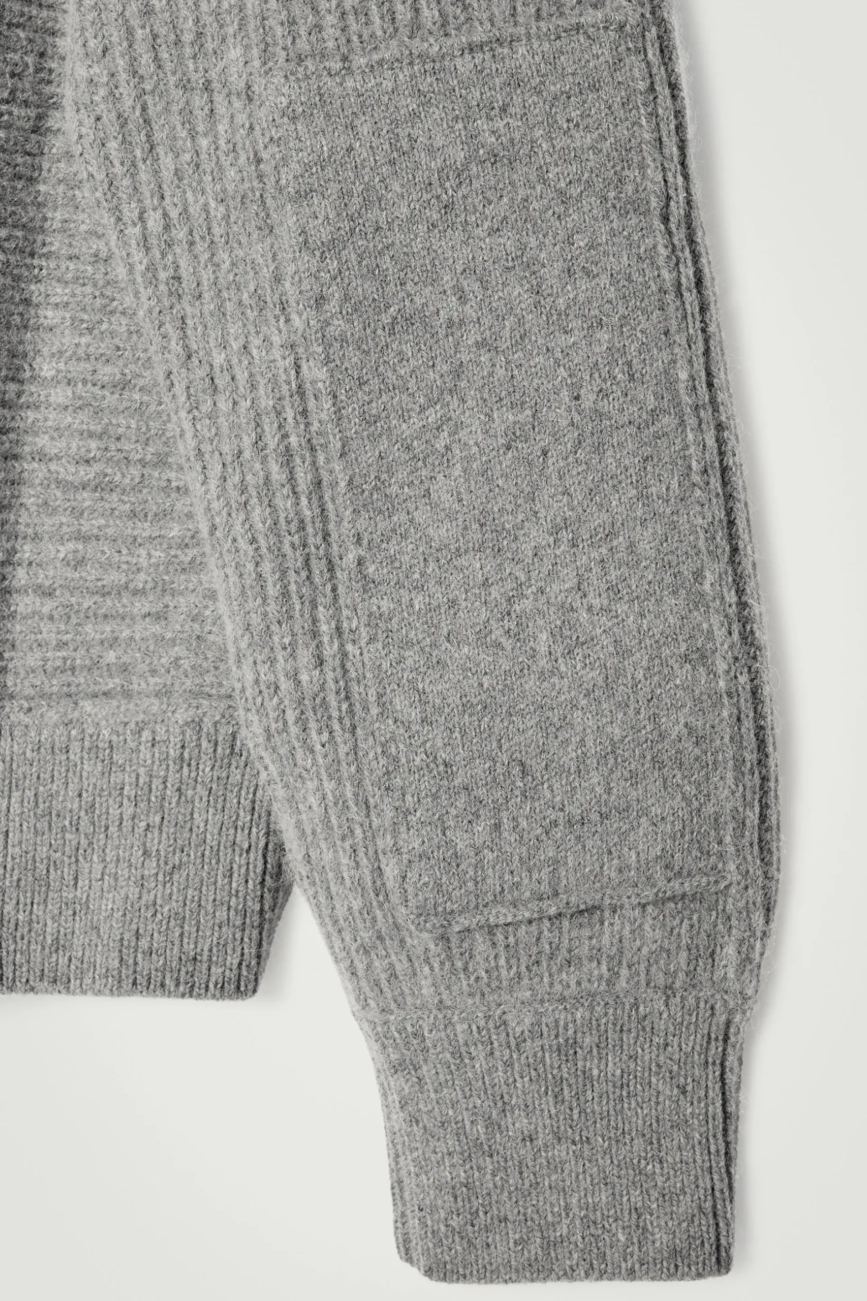 Online COS SWETER Z WEŁNĄ Z ALPAKI – OVERSIZED FIT Szary