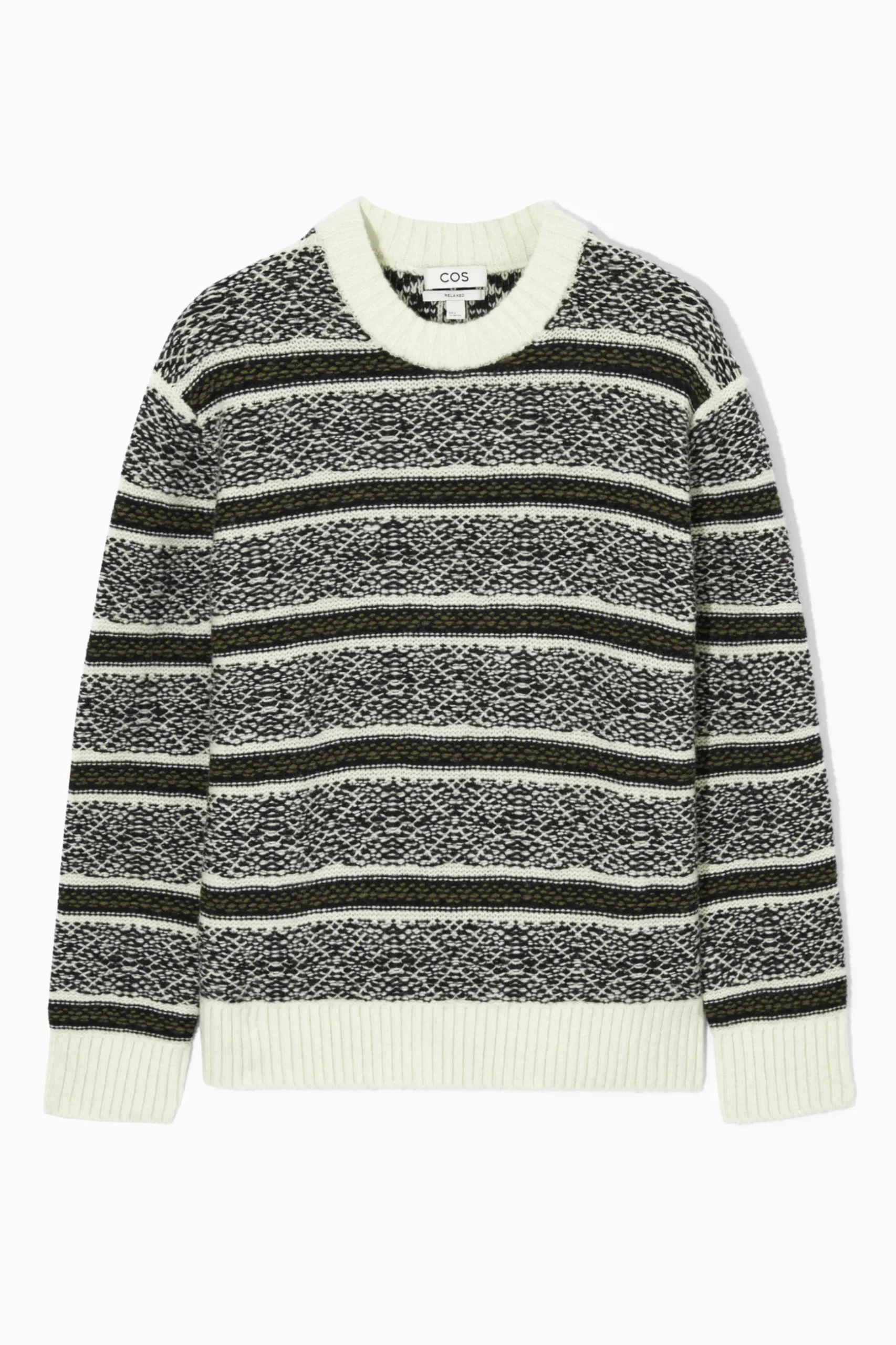 Outlet COS SWETER Z WEŁNY ZE SPLOTEM FAIR ISLE