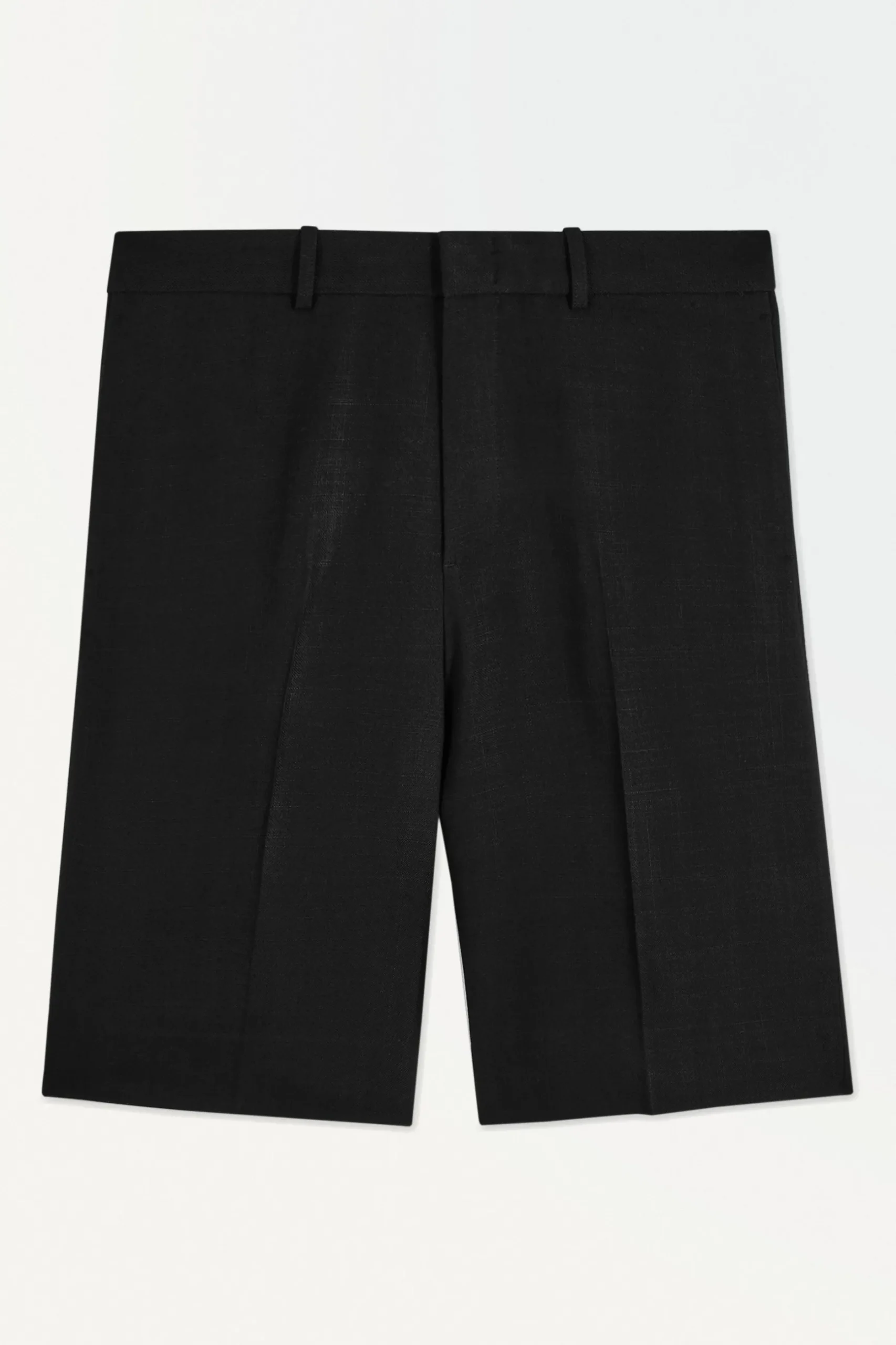 Fashion COS THE PLEATED TAILORED SHORTS Black