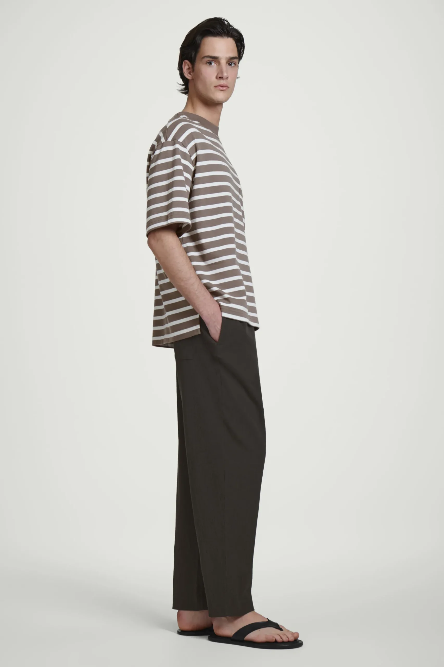 Sale COS T-SHIRT OVERSIZE Z BAWEŁNĄ O WYSOKIEJ GRAMATURZE