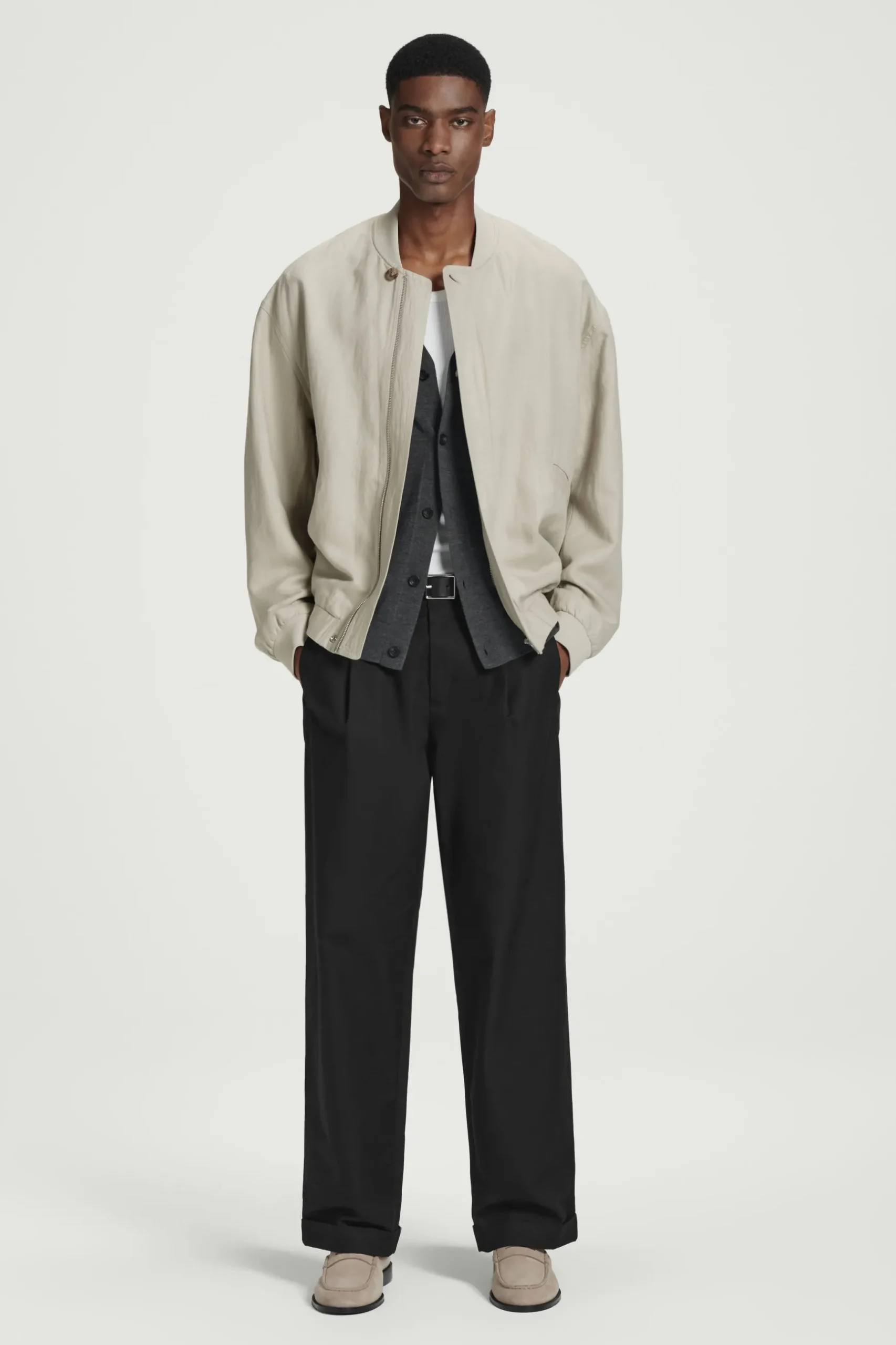 New COS ZAMSZOWE KLAPKI TYPU MULE Jasnyszarobrązowy