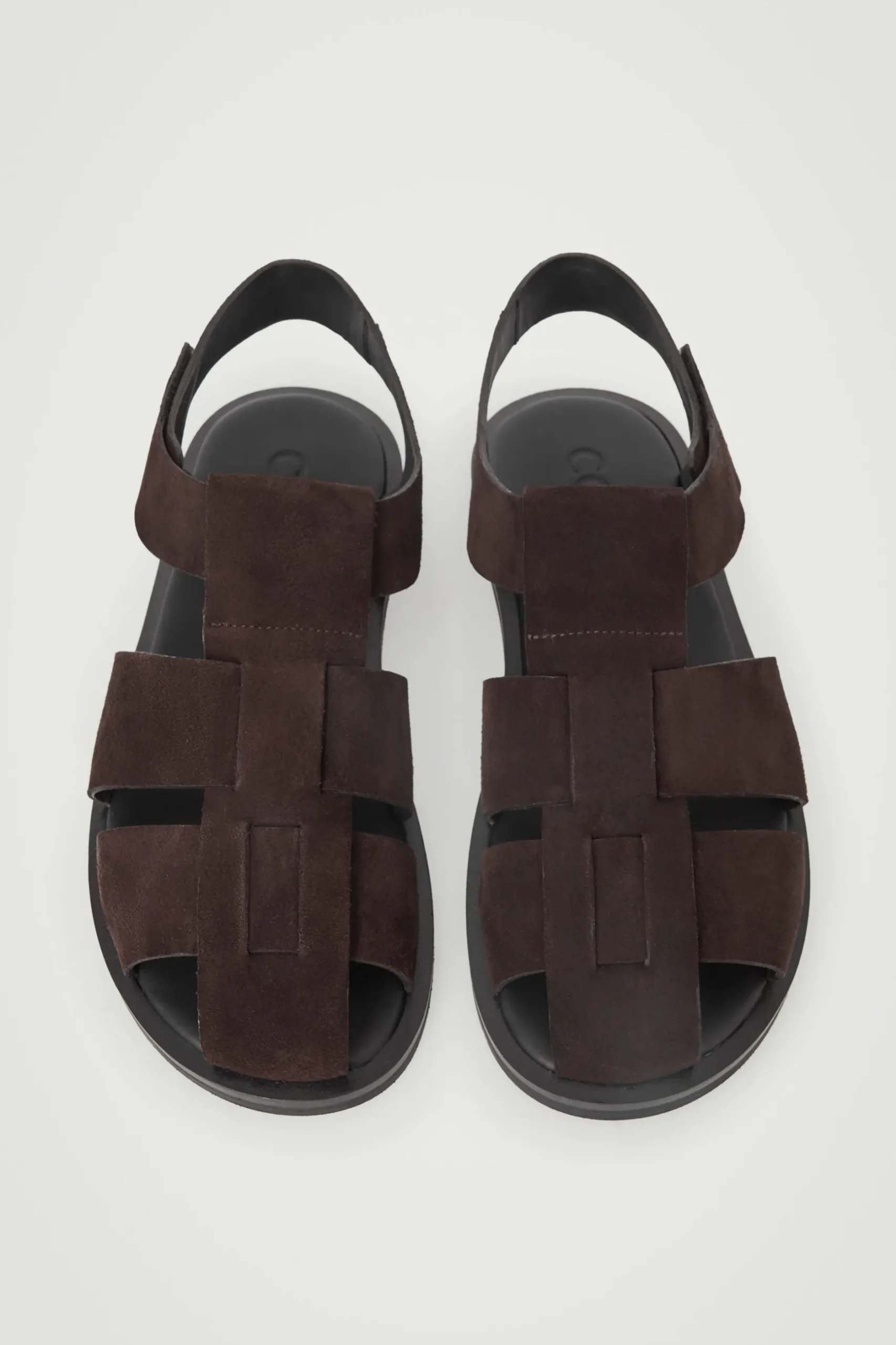 Fashion COS ZAMSZOWE SANDAŁY RYBACKIE Brązowy